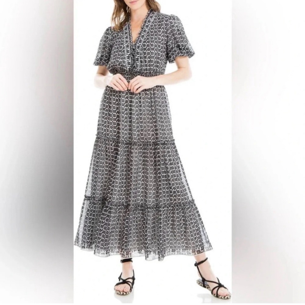 Max Studio Georgette Maxi Dress NWT